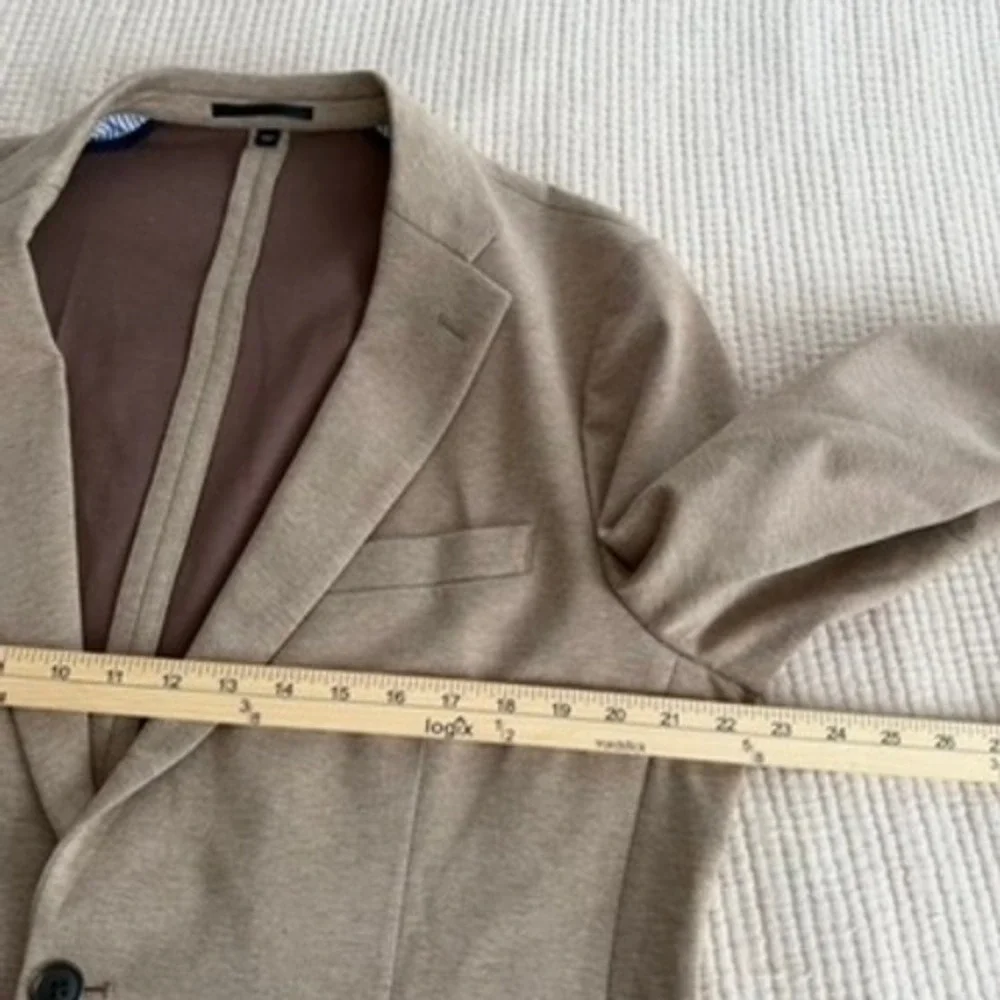 J. Crew Knit Thompson Blazer Jacket Mens Sz 44R Tan Camel Button Patch NEW $398